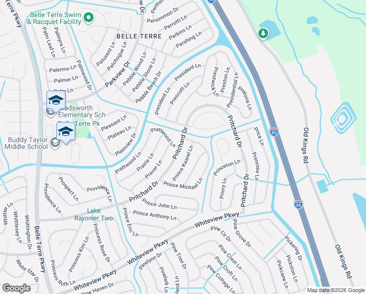 map of restaurants, bars, coffee shops, grocery stores, and more near 106 Pritchard Drive in Palm Coast