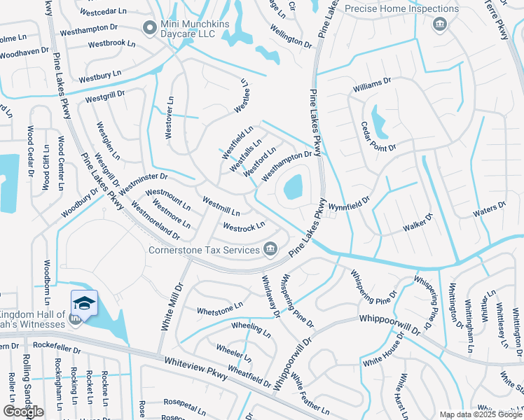 map of restaurants, bars, coffee shops, grocery stores, and more near 21 Westrobin Lane in Palm Coast