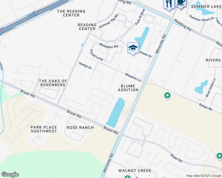 map of restaurants, bars, coffee shops, grocery stores, and more near 1311 Cardinal Drive in Richmond
