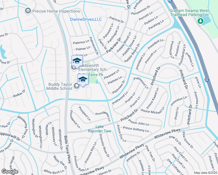 map of restaurants, bars, coffee shops, grocery stores, and more near 67 Plainview Drive in Palm Coast