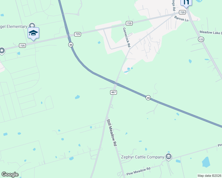 map of restaurants, bars, coffee shops, grocery stores, and more near 2872 Texas 46 in Seguin