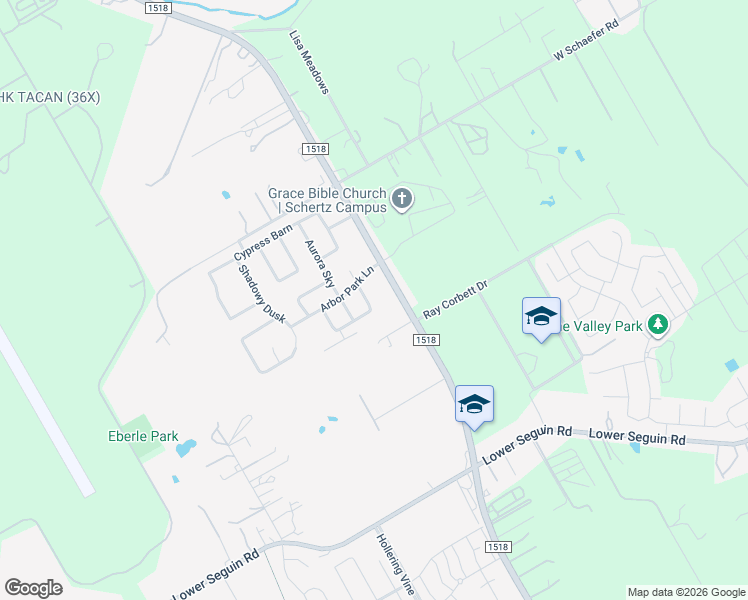 map of restaurants, bars, coffee shops, grocery stores, and more near 10224 Colonel Ridge in Schertz
