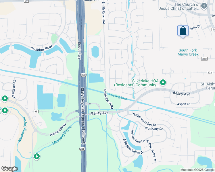 map of restaurants, bars, coffee shops, grocery stores, and more near 3726 Tumbling Falls Drive in Manvel