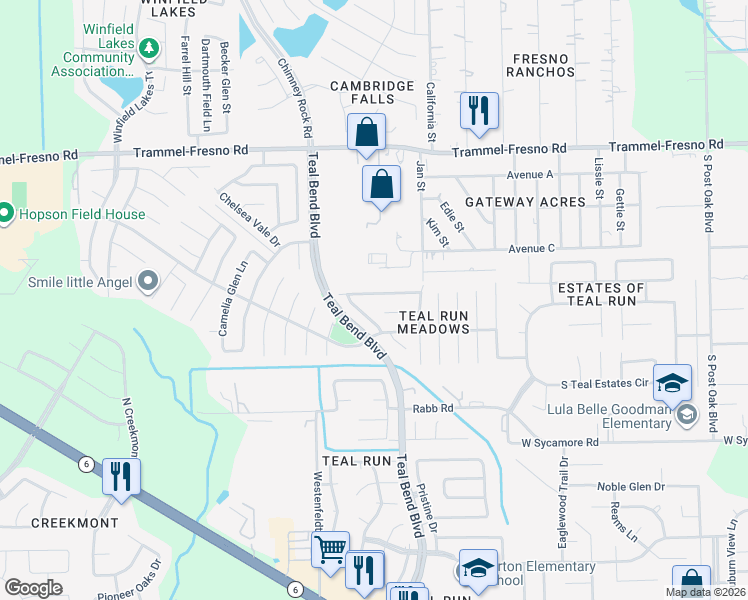 map of restaurants, bars, coffee shops, grocery stores, and more near 1807 Oxford Green Court in Fresno