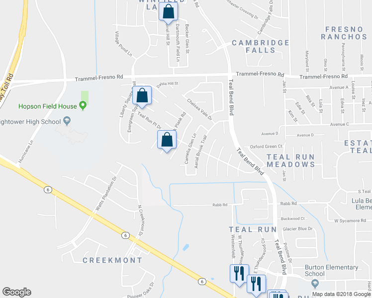 map of restaurants, bars, coffee shops, grocery stores, and more near 4006 Camelia Glen Lane in Fresno