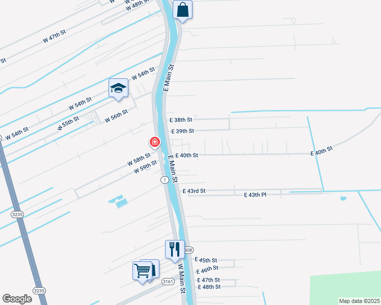 map of restaurants, bars, coffee shops, grocery stores, and more near 139-299 E 40th St in Cut Off
