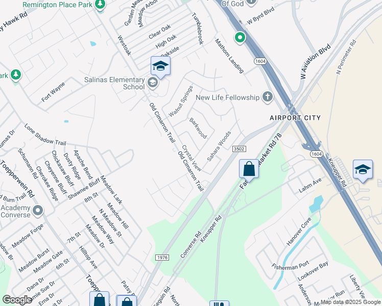 map of restaurants, bars, coffee shops, grocery stores, and more near 10220 Crystal View in Universal City