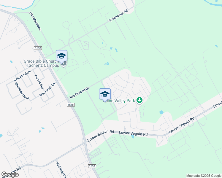 map of restaurants, bars, coffee shops, grocery stores, and more near 12110 Kruth Point in Schertz