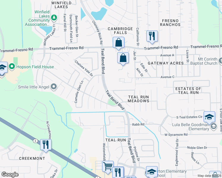 map of restaurants, bars, coffee shops, grocery stores, and more near 1842 Oxford Green Court in Fresno