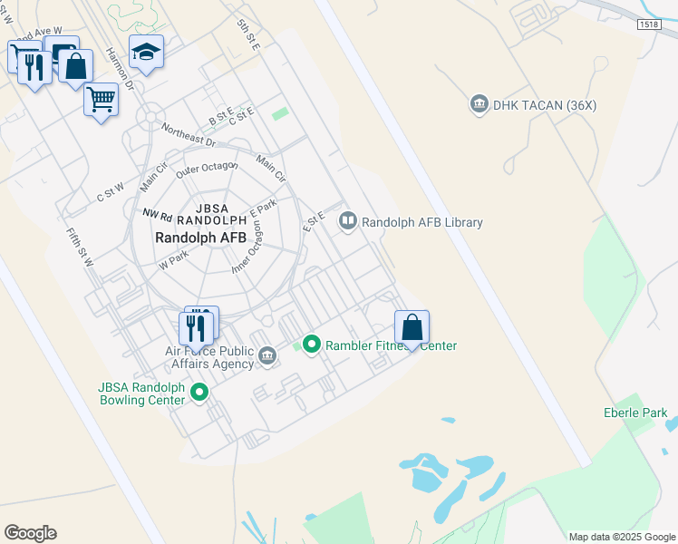 map of restaurants, bars, coffee shops, grocery stores, and more near 18 Fourth Street East in Universal City