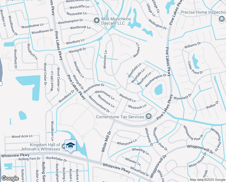map of restaurants, bars, coffee shops, grocery stores, and more near 74 Westmill Lane in Palm Coast