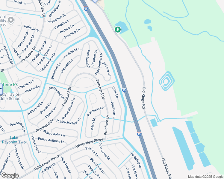 map of restaurants, bars, coffee shops, grocery stores, and more near 3 Primrose Lane in Palm Coast