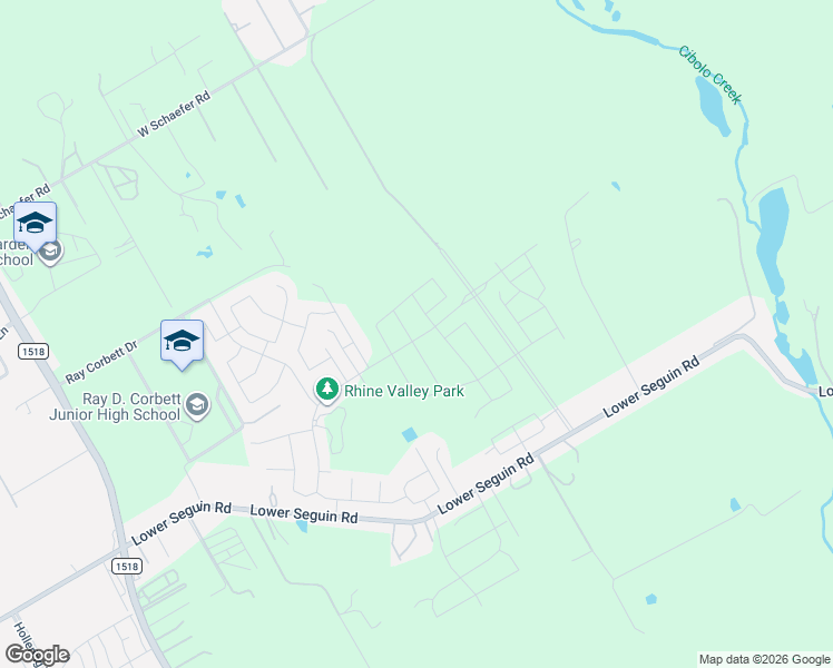 map of restaurants, bars, coffee shops, grocery stores, and more near 12691 Lower Seguin Road in Schertz