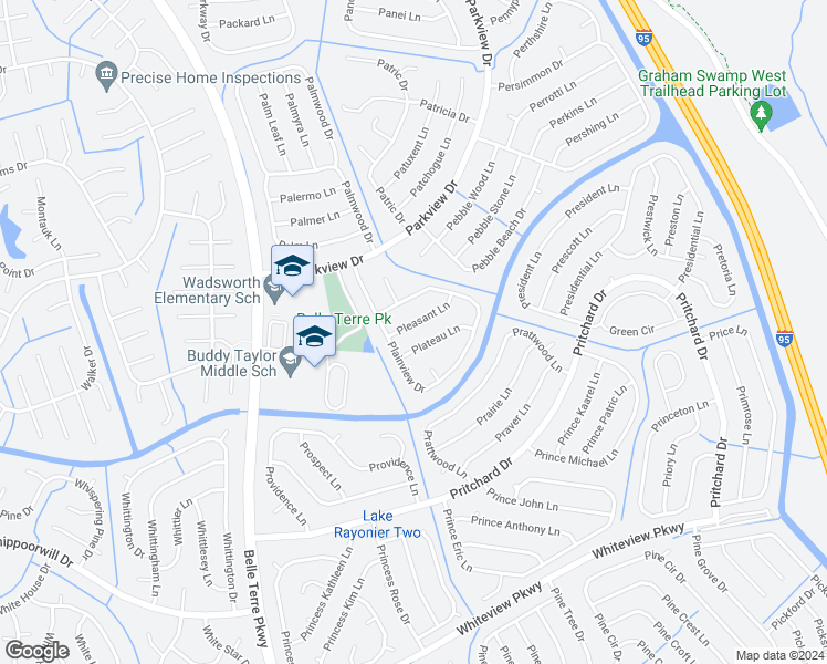 map of restaurants, bars, coffee shops, grocery stores, and more near 13 Plateau Lane in Palm Coast