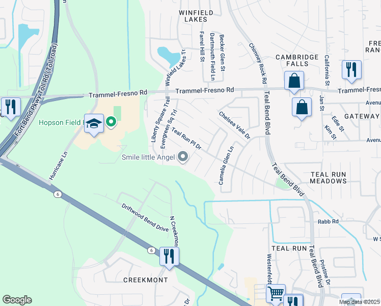 map of restaurants, bars, coffee shops, grocery stores, and more near 4014 Ashview Lane in Fresno