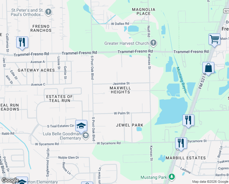 map of restaurants, bars, coffee shops, grocery stores, and more near 809 Cleo Street in Fresno