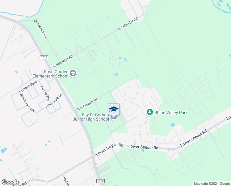 map of restaurants, bars, coffee shops, grocery stores, and more near Metz Valley in Cibolo