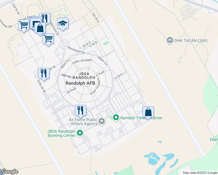 map of restaurants, bars, coffee shops, grocery stores, and more near 21-29 Outer Octagon in Universal City
