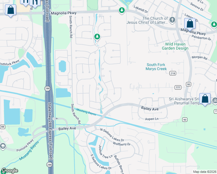 map of restaurants, bars, coffee shops, grocery stores, and more near 3715 Quiet Falls Drive in Manvel
