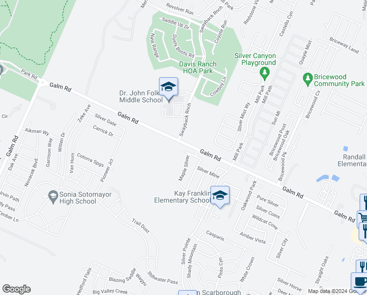 map of restaurants, bars, coffee shops, grocery stores, and more near 12239 Glendale Park in San Antonio