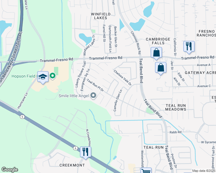 map of restaurants, bars, coffee shops, grocery stores, and more near 2202 Rapids Ct in Fresno