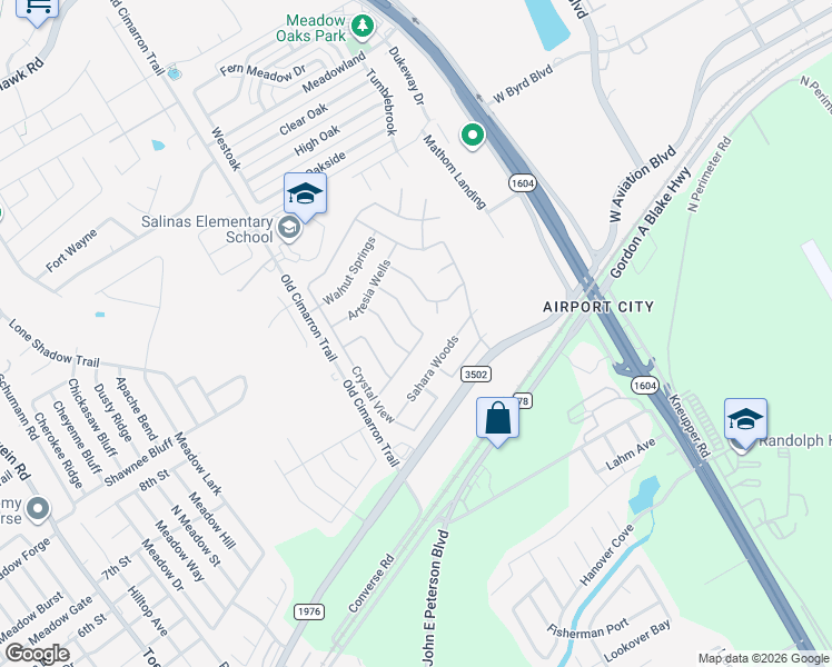 map of restaurants, bars, coffee shops, grocery stores, and more near 9219 Granberry Pass in Universal City