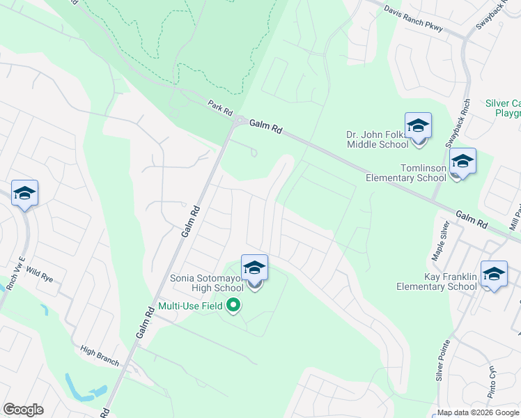 map of restaurants, bars, coffee shops, grocery stores, and more near 9556 Garrison Way in San Antonio