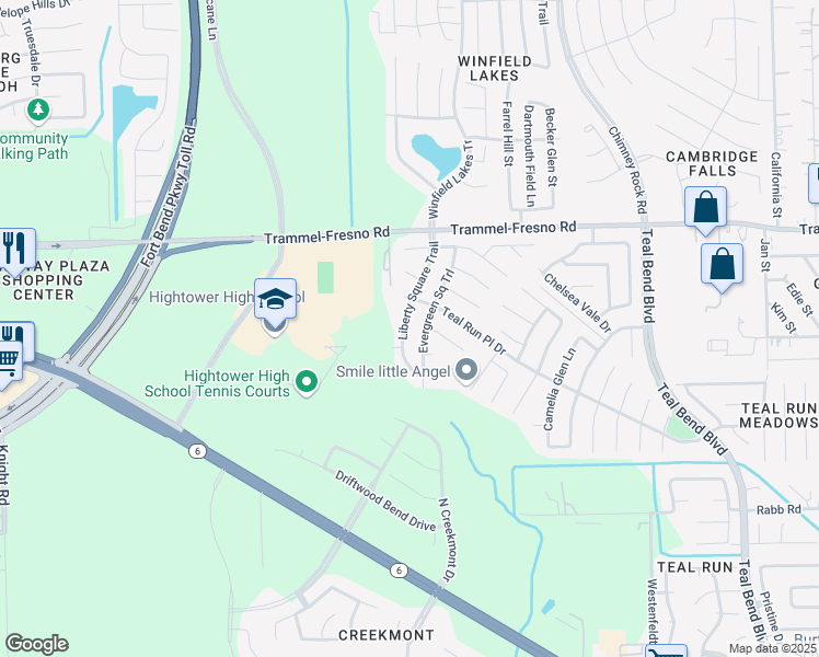 map of restaurants, bars, coffee shops, grocery stores, and more near 3715 Liberty Square Trail in Fresno