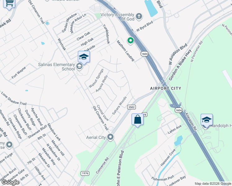 map of restaurants, bars, coffee shops, grocery stores, and more near 9219 Granberry Pass in Universal City