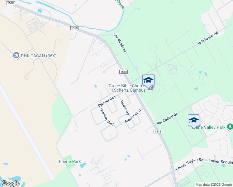 map of restaurants, bars, coffee shops, grocery stores, and more near 11675 West Schaefer Road in Schertz