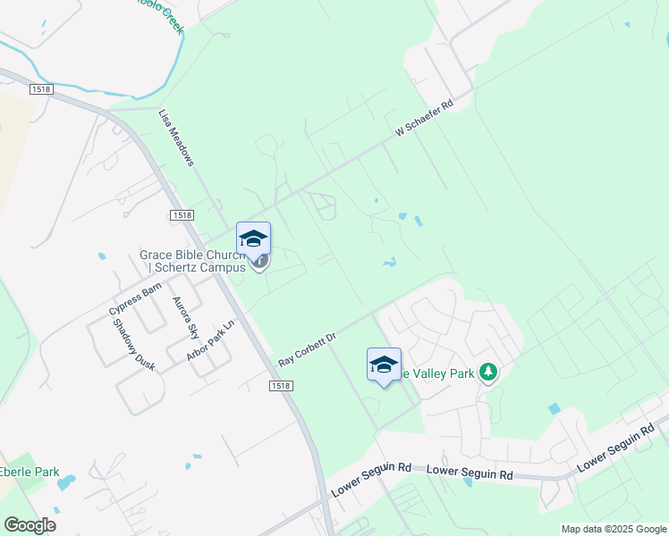 map of restaurants, bars, coffee shops, grocery stores, and more near 10427 Hillbrook Drive in Cibolo