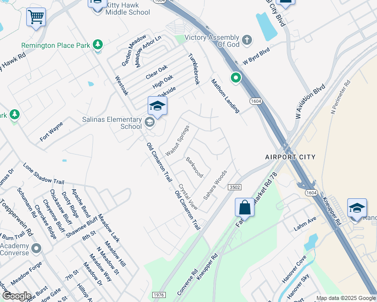 map of restaurants, bars, coffee shops, grocery stores, and more near 9002 Clearwood Pth in Universal City
