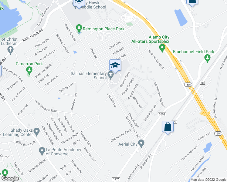 map of restaurants, bars, coffee shops, grocery stores, and more near 10519 Crystal View in Universal City