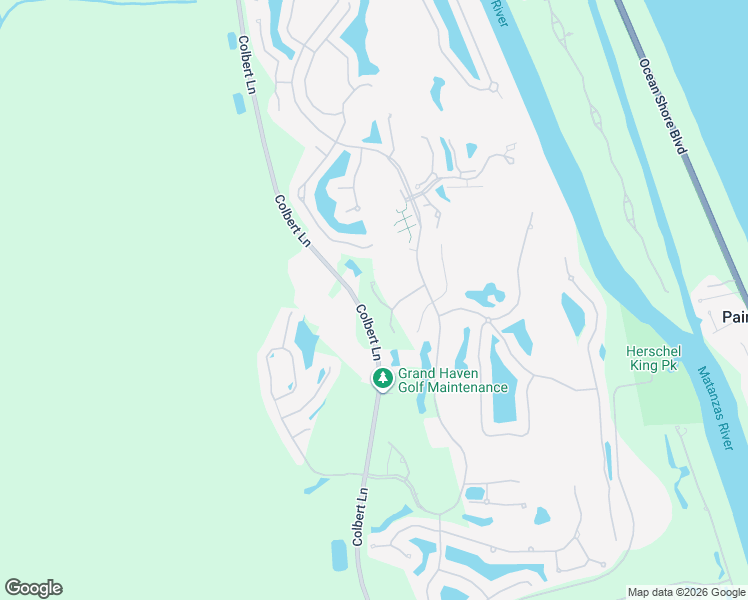 map of restaurants, bars, coffee shops, grocery stores, and more near 10 Village View Way in Palm Coast