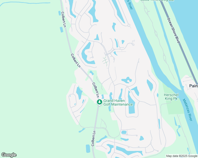 map of restaurants, bars, coffee shops, grocery stores, and more near 4 Village View Way in Palm Coast