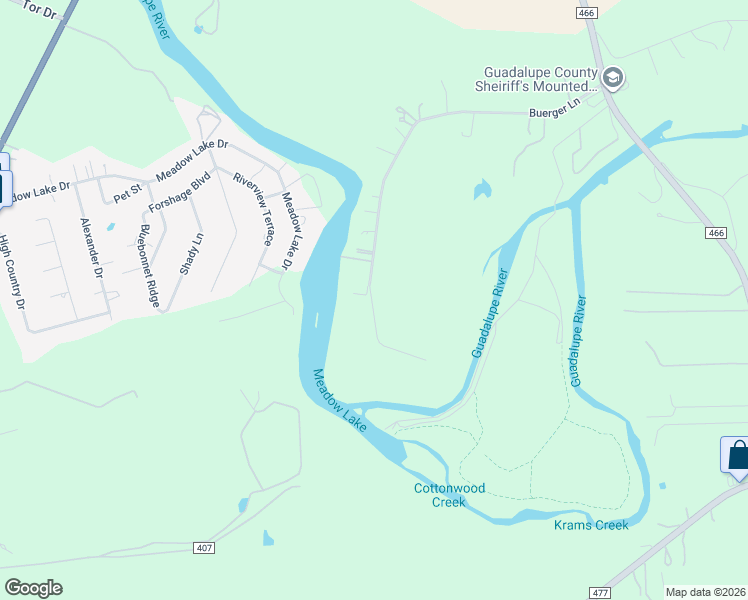 map of restaurants, bars, coffee shops, grocery stores, and more near 1098 Buerger Lane in Seguin