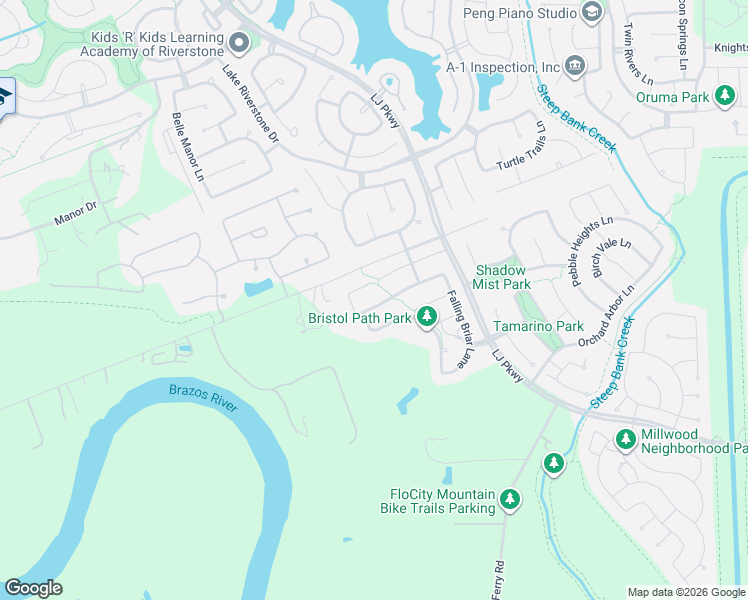 map of restaurants, bars, coffee shops, grocery stores, and more near 4531 Parkwater Cove Court in Sugar Land