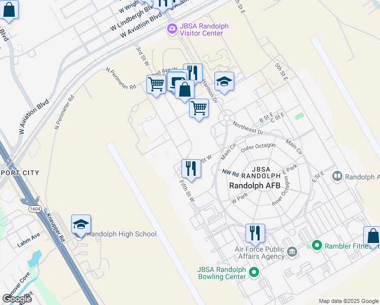 map of restaurants, bars, coffee shops, grocery stores, and more near 10004 3rd Street West in Universal City