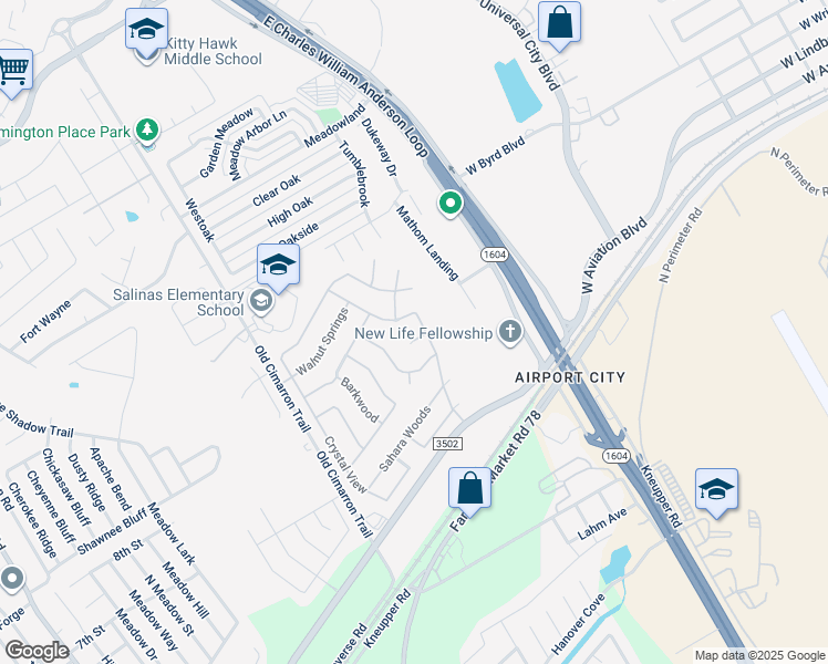 map of restaurants, bars, coffee shops, grocery stores, and more near 9119 Redwood Circle in Universal City