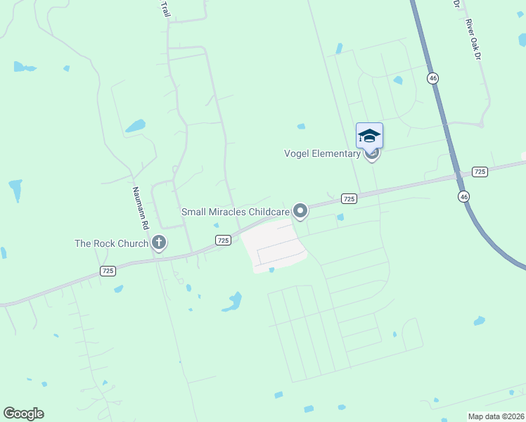 map of restaurants, bars, coffee shops, grocery stores, and more near 15621 Farm to Market Road 725 in Seguin