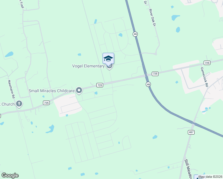map of restaurants, bars, coffee shops, grocery stores, and more near 15885 Farm to Market Road 725 in Seguin
