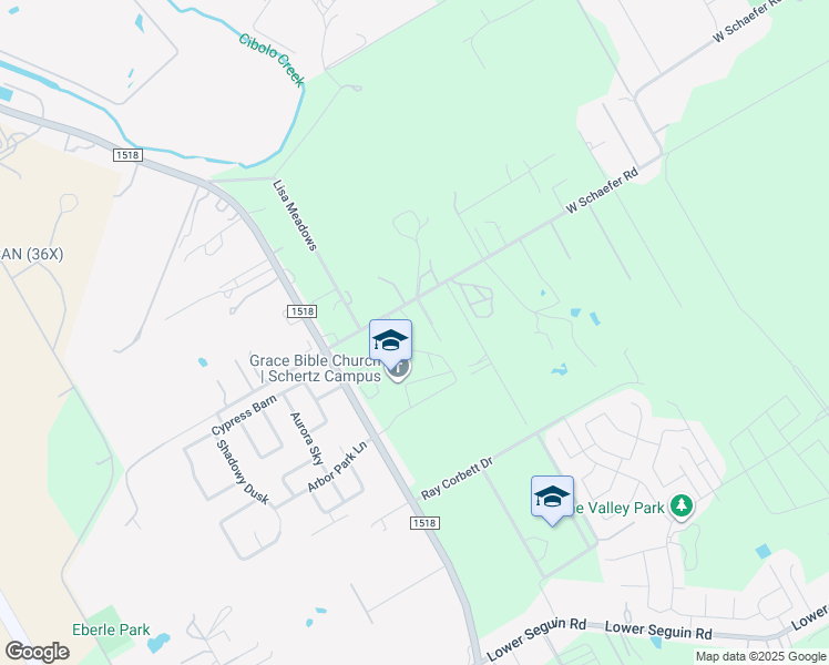 map of restaurants, bars, coffee shops, grocery stores, and more near 11942 West Schaefer Road in Cibolo