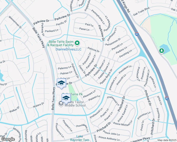 map of restaurants, bars, coffee shops, grocery stores, and more near 286 Parkview Drive in Palm Coast