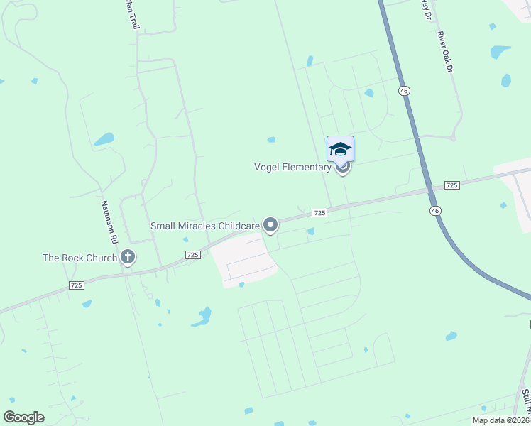 map of restaurants, bars, coffee shops, grocery stores, and more near 15699 Farm to Market Road 725 in Seguin
