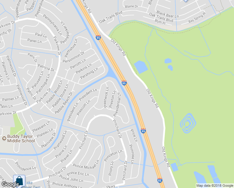 map of restaurants, bars, coffee shops, grocery stores, and more near 80 Presidential Lane in Palm Coast