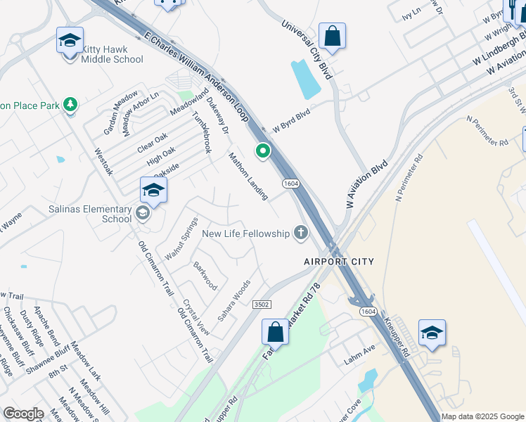 map of restaurants, bars, coffee shops, grocery stores, and more near 10603 Mathom Landing in Universal City