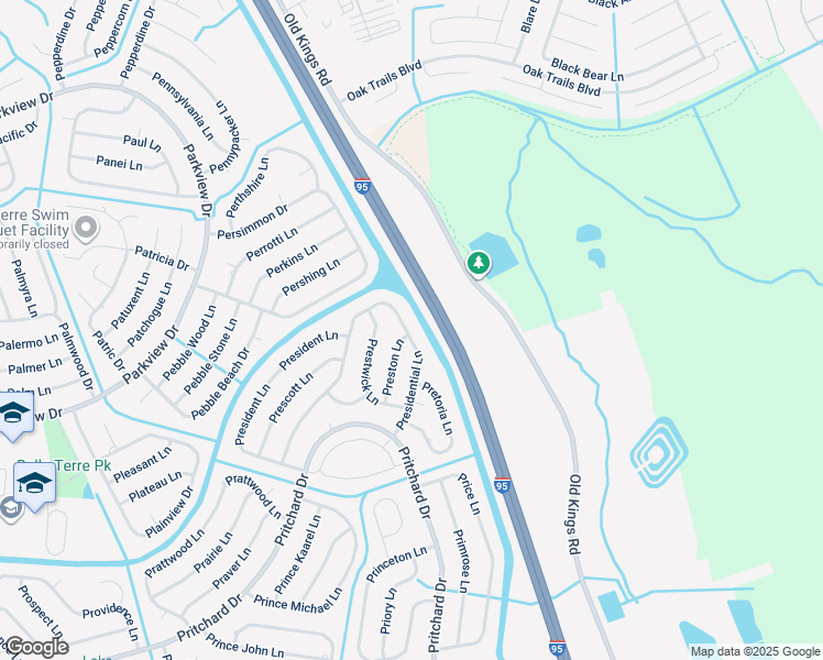 map of restaurants, bars, coffee shops, grocery stores, and more near 71 Presidential Lane in Palm Coast