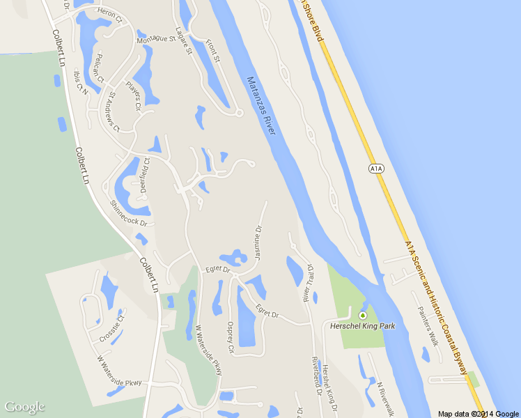 map of restaurants, bars, coffee shops, grocery stores, and more near 48 Jasmine Dr in Palm Coast