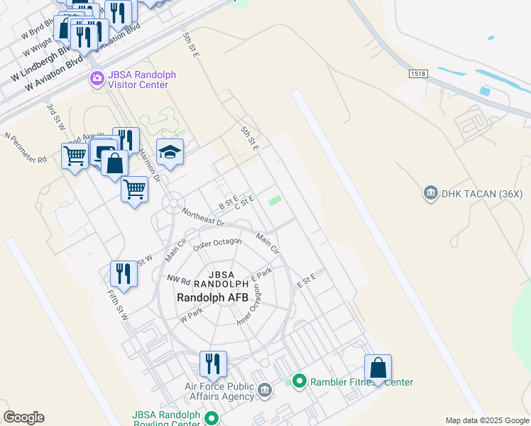 map of restaurants, bars, coffee shops, grocery stores, and more near 1001-1047 4th St E in Universal City
