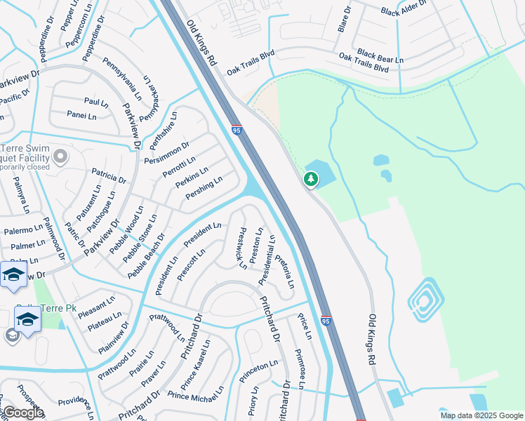 map of restaurants, bars, coffee shops, grocery stores, and more near 71 Presidential Lane in Palm Coast